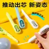 Cinta correctora tipo pluma Deli X01 6m cinta correctora para estudiantes de primaria con forma de pluma correctora y cinta correctora de errores alto valor de color núcleo ajustable