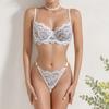 Ropa Interior de Encaje con Tirantes Cruzados Asiáticos, de Comercio Exterior Transfronterizo, con Aros de Acero, Sexy y Coqueta, para Dormir y Moldear el Cuerpo, para Discoteca