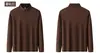 Nueva sudadera con media cremallera y cuello alto para hombre 2026 con tecnología antibacteriana 7A y calefacción de infrarrojos lejanos, con forro de forro polar cepillado doble para una capa base casual y cómoda