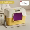 Caixa de Areia para Gatos Extra Grande, Anti-respingo, Esterilização Ultravioleta e Desodorização, Vaso Sanitário para Gatos Totalmente Fechado, Suprimentos para Animais de Estimação Gato