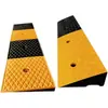 Rampa de Bordillo de Goma para Asistencia en Pendientes, Alfombrilla Triangular Inclinada para Umbral de Casa, Rampa para Subir Coches