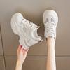 Dad Shoes Petite para Mulheres 2025 Novo Outono Tênis de Corrida Respiráveis Tênis Casuais Versáteis de Sola Grossa
