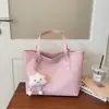 Bolso Tote Simple de Gran Capacidad Estilo Europeo para Mujer Bolso de Hombro Único Colgante de Nube Versátil Bolso Grande de Cuero Suave para Llevar en la Mano