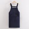 Delantal de Lona para Mujer Cocina Hogar Cocina Antifouling Ropa de Trabajo Tienda de Té con Leche Tienda de Uñas Estampado Catering Cintura Corta