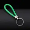 Chaveiro Pingente Corda de Couro Tecida de Fábrica Cabeça de Plástico Pingente de Chaveiro de Carro de Couro para Casal Acessórios Atacado