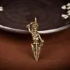 Pestle de diamante de cobre puro chaveiro mágico Lu para carro pingente de latão criativo pingente para bolsa de cintura joia para pendurar paz