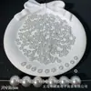 Espaciadores de Rueda de Copo de Nieve de 4/6/8 mm Base de Flor Cuentas para Pulsera Colgante Hecho a Mano DIY Accesorios de Joyería de Aleación