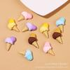 Helado Cono de Helado Funda de Teléfono DIY Bolsa de Material de Pegamento Cremoso Gotas de Pegamento de Cristal Hechas a Mano Fabricación de Accesorios de Resina