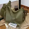 Bolso Cruzado de Lona de Gran Capacidad para Mujer Estudiante Clase Ejecutiva Bolso de Hombro de Lona Nuevo Bolso de Lona para Ocio Viajes Commuter