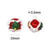 Nuevo Estilo Navideño Pintura al Óleo de Goteo Perlas Pintadas Moda Versátil Alto Valor Perlas Sueltas Bolígrafo para Perlas DIY Cadena para Teléfono Perlas Sueltas