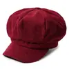 Chapéu Khaki de Viagem para Primavera e Outono de Algodão Chapéu de Jovem Jornaleiro Chapéu de Pintor Feminino Chapéu Octogonal Chapéu Unissex Boné de Basebol Boina