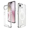 Adecuado para iPhone16E Apple 17E 2026 Funda Transparente Magnética Magsafe Dos en Uno Cubierta Protectora para Teléfono Móvil