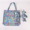 Suministros del Fabricante Bolsas de Compras Plegables Creativas Multicolores con Forma de Oso Listas para Usar en Bolsas, Ositos de Nylon con un Encanto Infantil