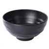 Louças de Melamina Tigelas Comerciais para Macarrão, Plástico Imitando Porcelana Preto Estilo Japonês Tigelas para Sopa de Macarrão de Arroz, Tigelas Grandes para Hot Pot Picante, Tigelas Especiais para Restaurantes de Macarrão