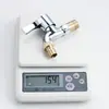 Grifo Automático para Lavadora de Cobre Extendido de 1/2 Pulgada con Doble Salida para Uso Doméstico, Una Entrada y Dos Salidas
