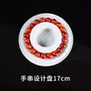 Bandeja de cuentas de madera maciza, herramienta de abalorios hecha a mano, bandeja de diseño para pulseras DIY, bandeja de exhibición y almacenamiento de joyería