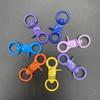 Aleación de Zinc 45mm Hebilla para Perro Hebilla de Langosta con Pintura de Colores Llavero Accesorios para Joyería DIY Anillo de Tarjeta Color Caramelo Gancho