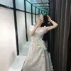 2022 estilo suave vestido largo Francés primer amor floral Vestido súper de hada moda femenina falda retro de celebridad de internet