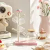 Bonito estante organizador de tazas de escritorio My Melody con bandeja de drenaje para tazas de agua, tazas de café, juegos de té y tazas pequeñas