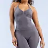Df Nuevo Conjunto de Chalecos Deportivos, Sujetadores de Cuello Halter, Pantalones Cortos Deportivos para Correr al Aire Libre