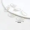 Pendientes de Gancho para Oreja en Forma de U con Perlas Incrustadas de Diamantes y Recubrimiento de Oro de 18 Quilates que Conserva el Color Accesorios de Pendientes Hechos a Mano para Bricolaje A02