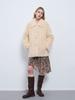 Abrigo Holgado de Lana de Cordero para Mujer Otoño e Invierno, Chaqueta de Cuero Integrada con Piel Sintética, Nuevo Estilo 2025 con Piel Sintética de Borrego Añadida