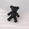 Versión coreana de pintura a mano de goma oso tridimensional agujero trasero accesorios para el cabello DIY zapatos flor accesorios de ropa accesorios de cadena para teléfono móvil