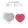 Cross-border nova série DIY Dia dos Namorados tridimensional carta de amor vela sabão incenso vela molde de silicone