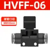 Válvula Operada Manualmente Hvff4/6/8/10/12 Conector de Interruptor Manual de Tubería con Alivio de Presión Hvf con Anillo de Sellado Negro y Blanco