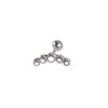 Aço Titânio Fofo Mini Borboleta Lua Coração Piercing Brincos Rosqueados Elegantes Brincos de Osso da Orelha Piercing Corporal