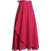 Stock Listo Falda de Media Longitud para Adultos Falda de Baile Ballet con Cordones Ropa de Práctica Delantal Gasa Extendido Ligero Falda de Maestra
