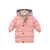 Abrigo de algodón infantil de comercio exterior, longitud media, chaqueta engrosada y cálida para niños y niñas, abrigo de invierno para bebé, abrigo de algodón al por mayor transfronterizo