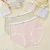Wan Die Li 85-130 jin Algodón Jacquard 10A Entrepierna Antibacteriana Cómoda Estampado Floral Pequeño Agradable a la Piel Cómodo Ropa Interior para Mujer