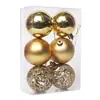 Decoração de bola de Natal oca galvanizada 6cm8cm bola de plástico colorida pingente de árvore de Natal suprimentos de decoração de feriado