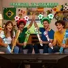 Globos para Evento Deportivo Mundial de Fútbol Transfronterizo, Globos de Mano, Diademas, Globos de Trofeo, Globos para Animar al Equipo