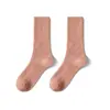 Novas meias femininas de outono e inverno, cor sólida, meias cano alto, meias empilhadas, meias da moda até a panturrilha, meias estilo japonês para casal, atacado do fabricante