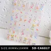 Nuevo Pegatina de Arte para Uñas Mariposa 3D Estéreo Relieve Rosa Mariposa Pegatina Blanca DIY Accesorios Estéreo para Uñas