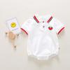 Nova Camisa Polo Casual de Verão para Bebês Respirável Confortável Chapéu-Camisa para Meninos e Meninas Roupas de Engatinhar para Bebês