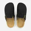 Tamancos baixos femininos sola de cortiça antiderrapante verão exterior calce fácil simples estilosos chinelos masculinos sapatos Birkenstock