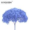 Hortensia de Hoja Pequeña Flor Eterna de Yunnan Flor Seca Rama Única Adornos para Decoración del Hogar Ramo Hecho a Mano Material DIY Venta al por Mayor