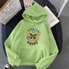 Sudadera con capucha atmosférica sencilla transfronteriza para mujer, primavera y otoño, tallas grandes, holgada, informal, con forro polar, chaqueta estampada, top que combina con todo.
