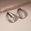 Brincos Europeus e Americanos Transfronteiriços Plissados Irregulares em Forma de Gota Leve Luxo Brincos de Alta Qualidade Exagerados Estilosos Moda Feminina Atacado