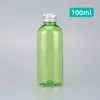 Botella de Aluminio con Tapa de 100ml, Botella para Loción, Botella para Líquidos, Botella Vacía de Plástico PET, Botella de Agua Cosmética Portátil, Botella de Muestra