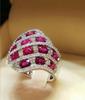 Desejo Atacado Aliexpress Europeu e Americano Novo Venda Quente Liga de Zinco Incrustada Zircônia Anel de Noivado Feminino Exquisito Diamante