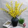 Arranjo de flores de arte de flor de ameixa única e flor de pessegueiro, flor de ameixa seca, paisagismo, galho de wintersweet, mesa de jantar, decoração para casa, flores artificiais