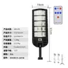 Lámpara de Calle Exterior Alimentada por Energía Solar con Sensor de Movimiento, Iluminación LED para Uso Doméstico, Se Enciende Automáticamente al Anochecer, Lámpara de Calle Solar