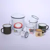 Taza de esmalte antigua clásica nostálgica tarro de té grande taza de té vintage taza de gran capacidad taza de hierro con tapa taza de agua