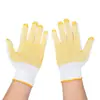 Guantes de Protección Laboral al por Mayor Hilo de 10 Hilos Construcción Engrosada y Duradera Guantes de Trabajo para Obra Guantes para Reparación de Automóviles Transpirables Hilo de Algodón Blanco Antideslizantes