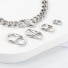 Hebilla en forma de S con conexión de doble cabezal, accesorio de joyería, hebilla de conexión para collar y pulsera, cierre de hebilla de resorte de acero inoxidable, accesorios de moda