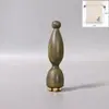 Masajeador de Cuerno de Sándalo Verde Flor de Loto para Puntos de Acupuntura Ocular, Masaje Facial Especial para Despejar Meridianos, Palo Morado de Sándalo para Estirar Tendones